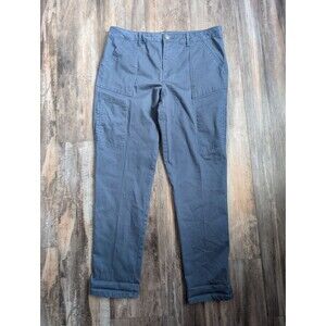 Wit & Wisdom Ab Solution Utility Pant Women's Size 14 Smokey Ash Blue Preppy